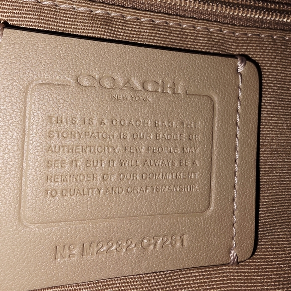 Coach KACEY SATCHEL IN COLORBLOCK SIGNATURE CANVAS IM/Light Khaki/Ivory Multi - Picture 10 of 11